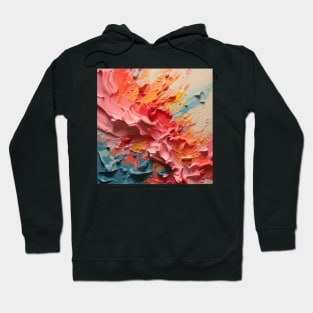 Abstract Strokes: Acrylic Brush Stripe Extravaganza Hoodie